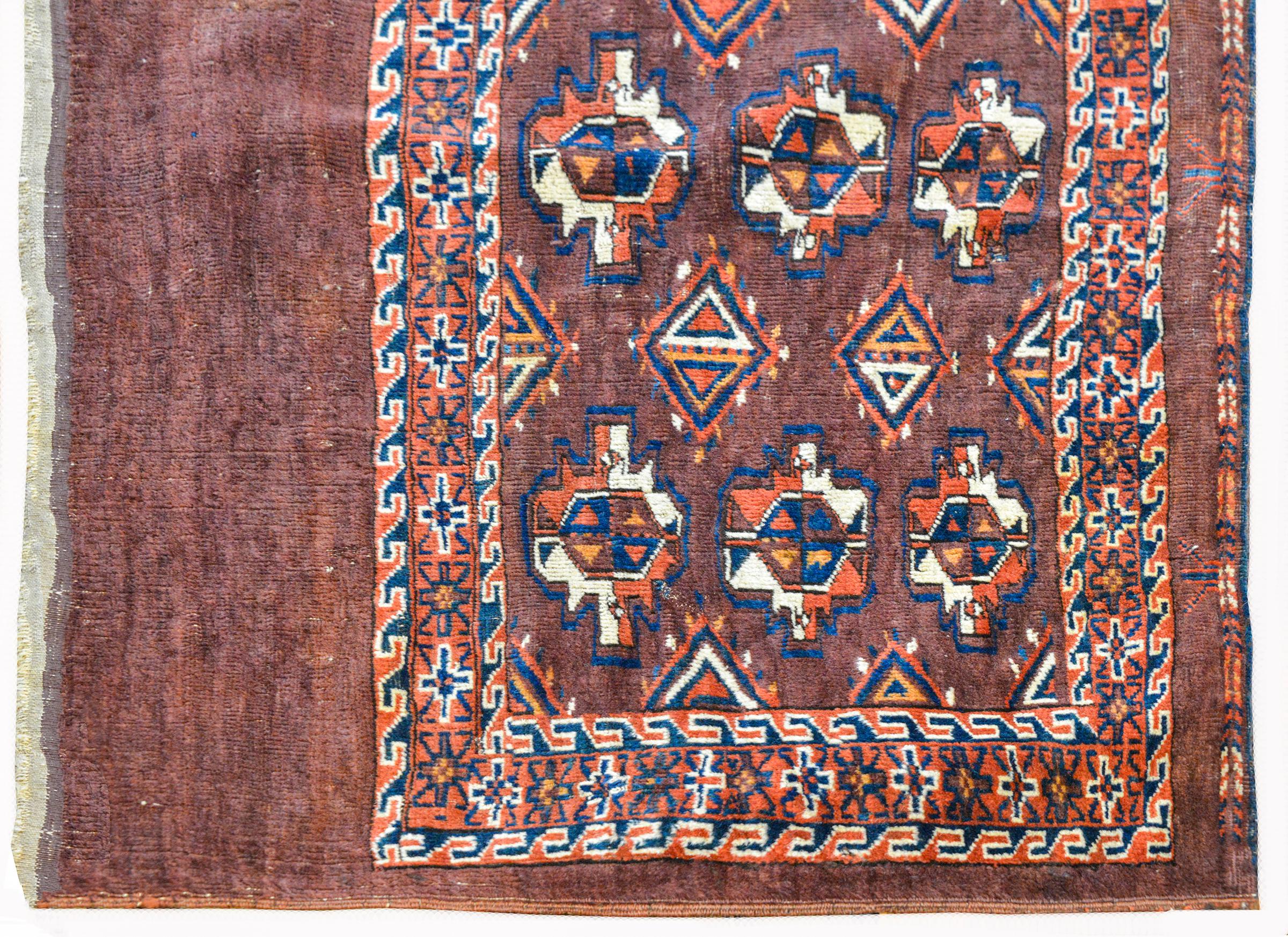 Yamout-Teppich, 19. Jahrhundert (Wolle) im Angebot