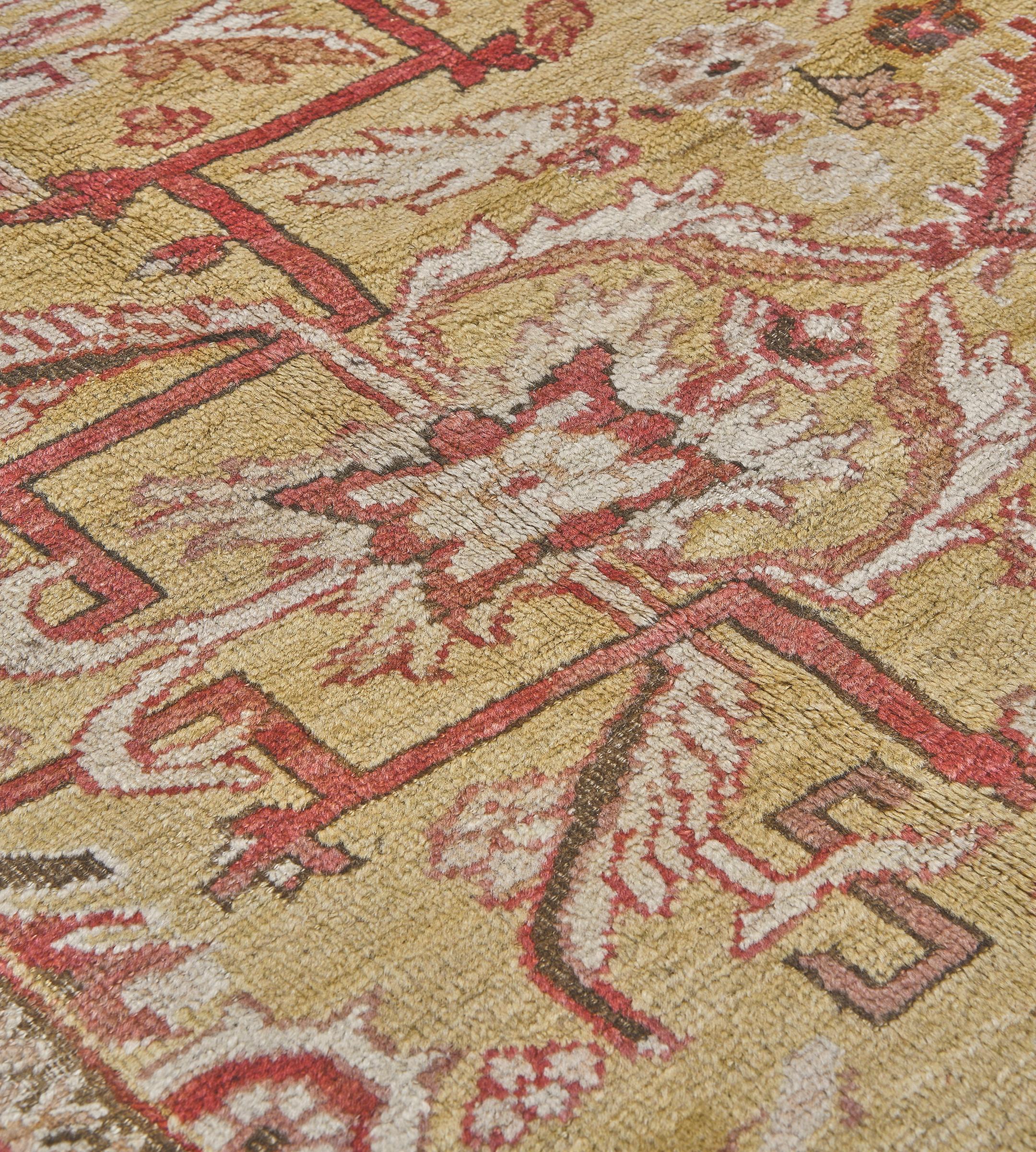 Persian Late 19th Century Ziegler Sultanabad Rug from West Persia For Sale