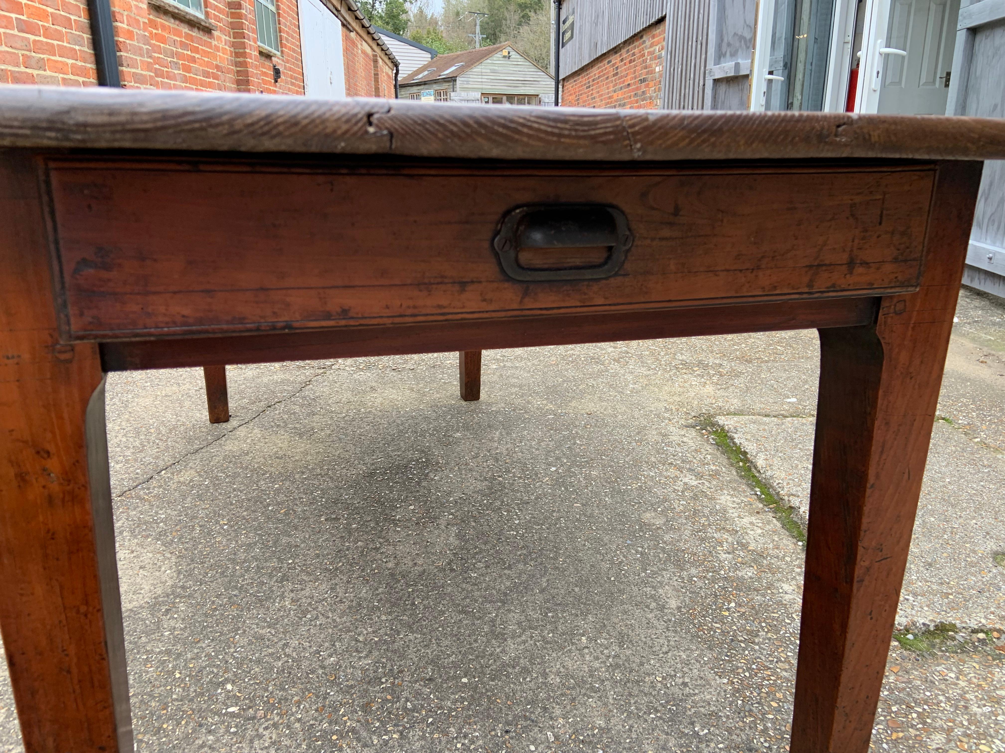 French Late 19th Chestnut Farmhouse Table