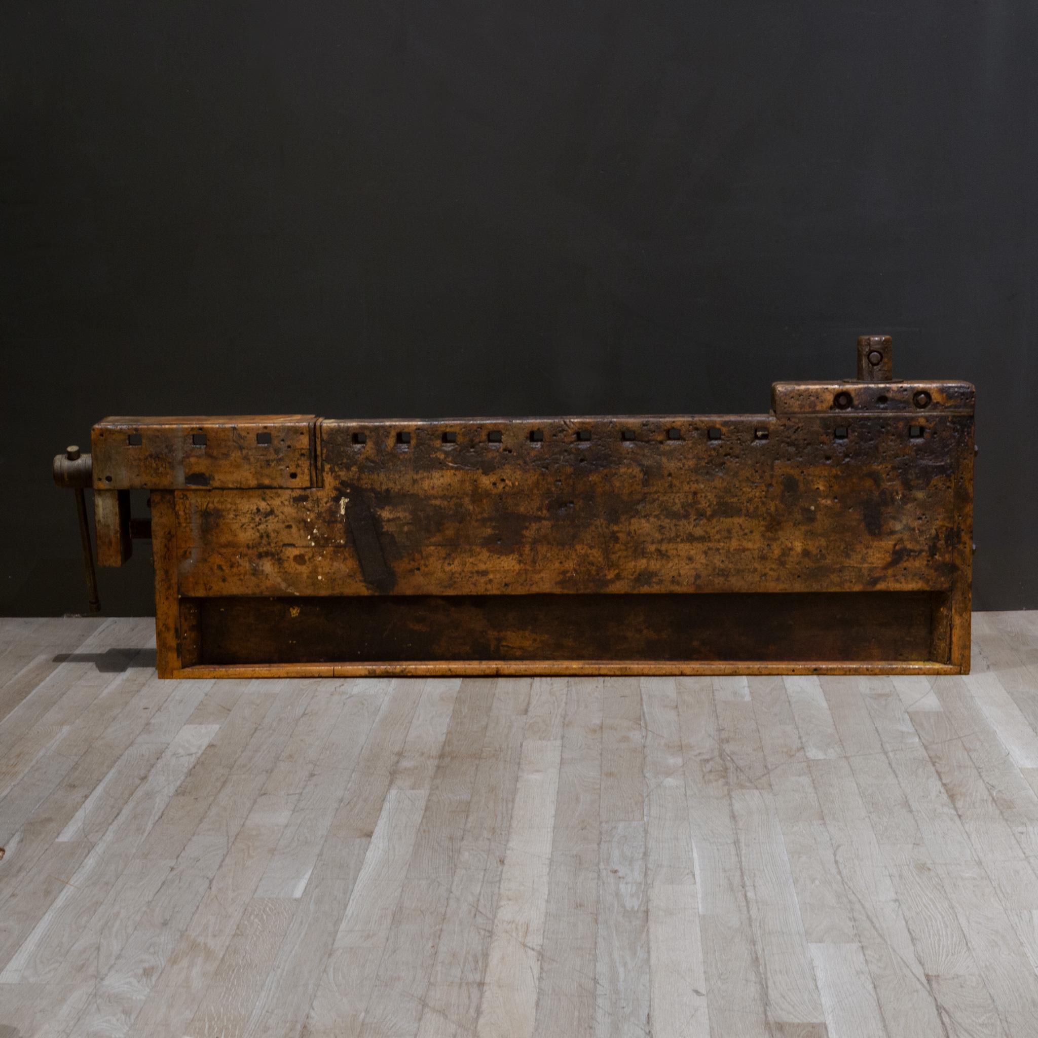 Ende 19./Anfang 20. Jh. Carpenter's Workbench ca. 1880-1920 im Angebot 3