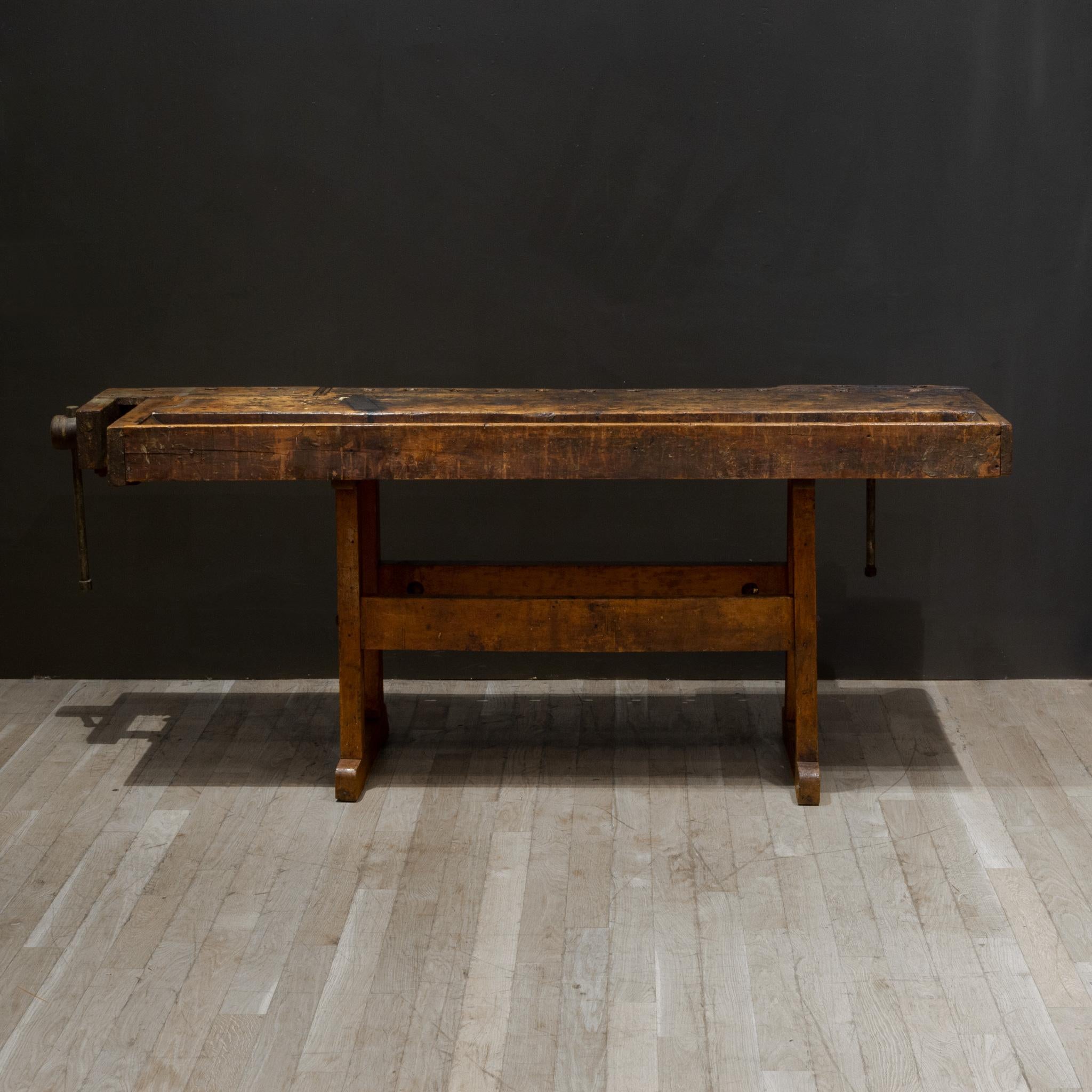 American Late 19th/Early 20th c. Carpenter's Workbench c.1880-1920
