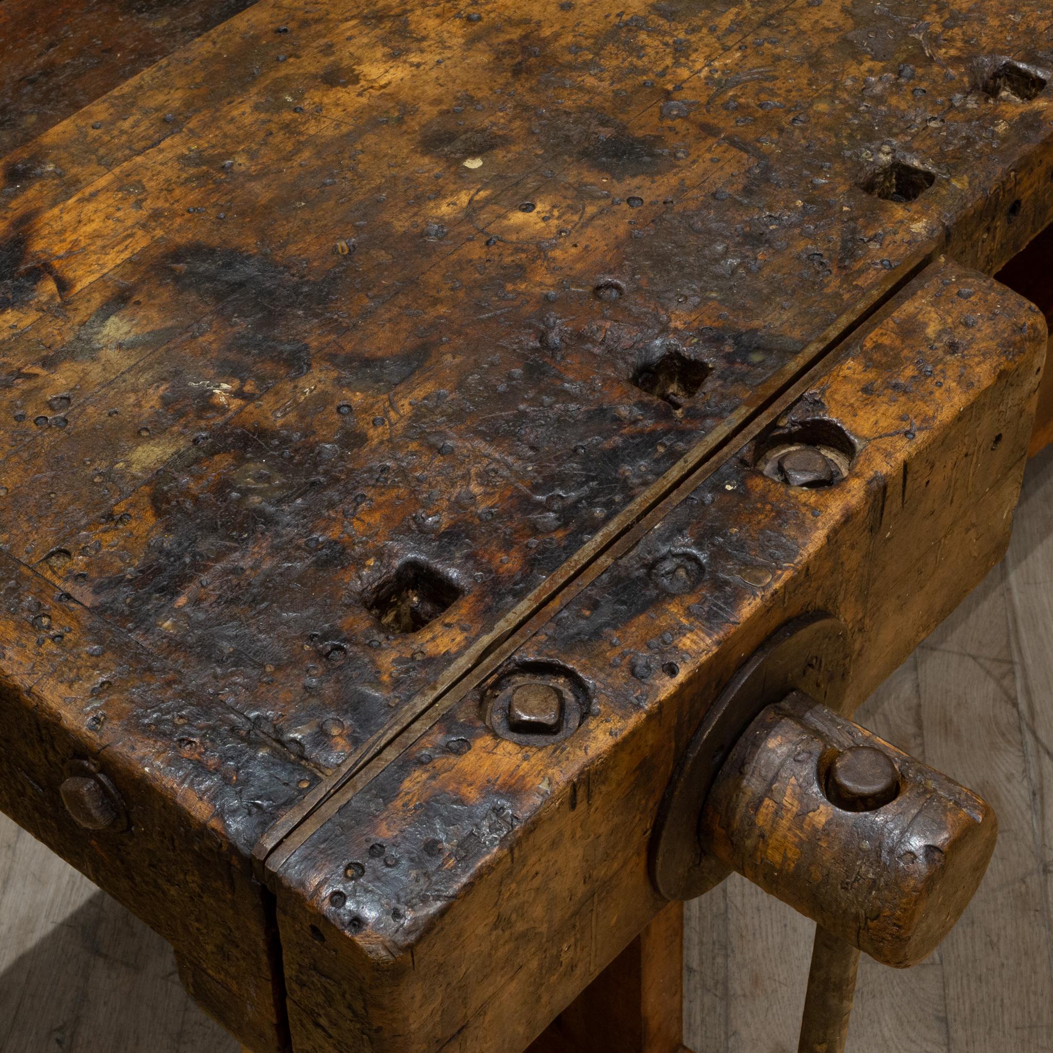 Late 19th/Early 20th c. Carpenter's Workbench c.1880-1920 For Sale 2