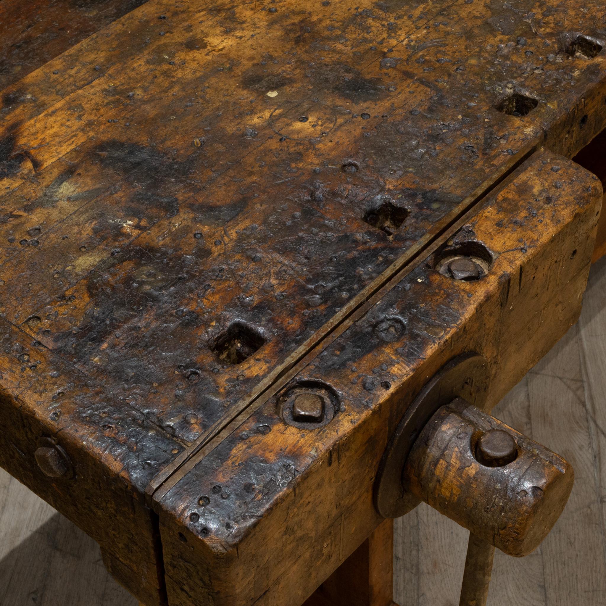 Late 19th/Early 20th c. Carpenter's Workbench c.1880-1920 2