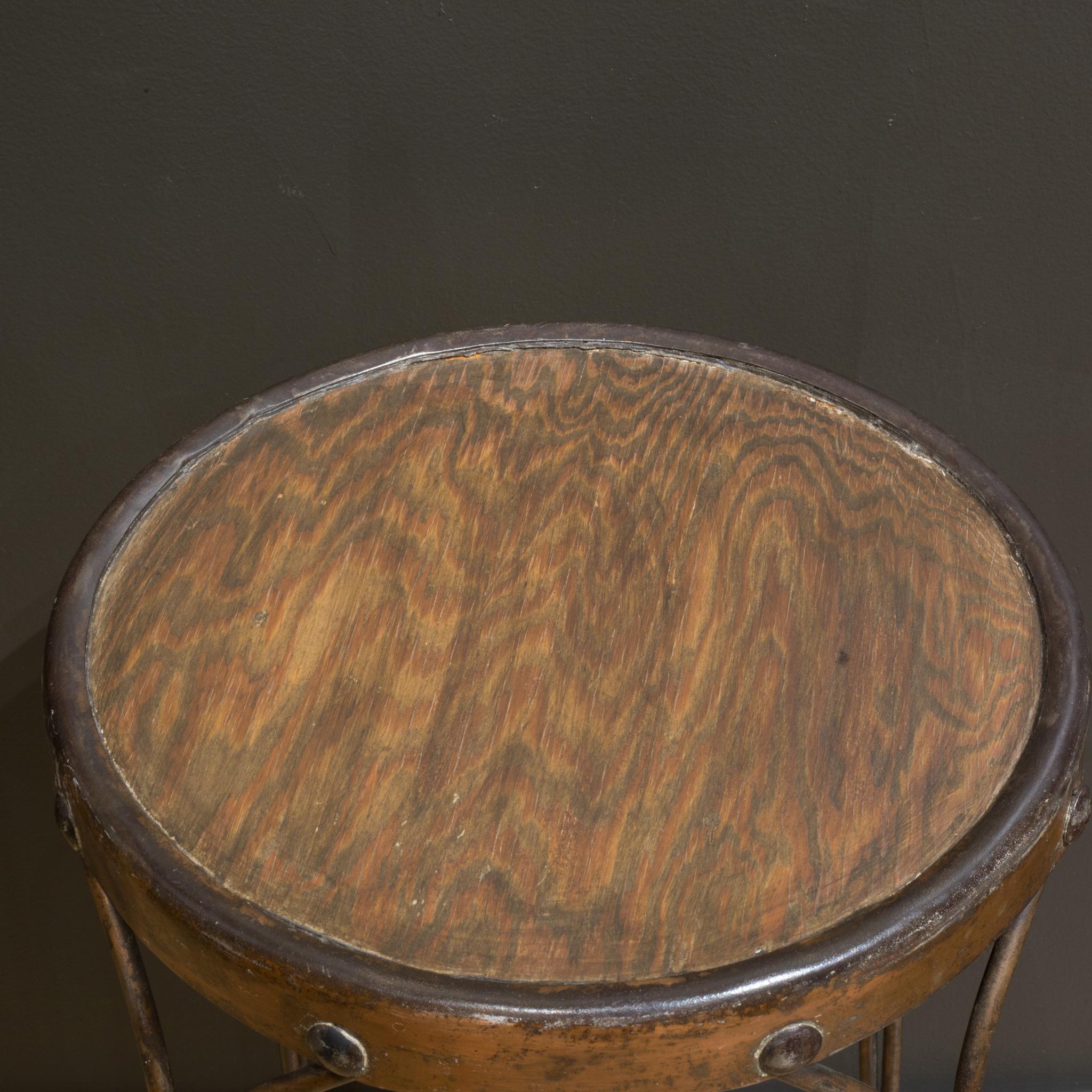 Late 19th/Early 20th c. Ice Cream Parlor Copper Plated Wire Stools c.1890-1910 1