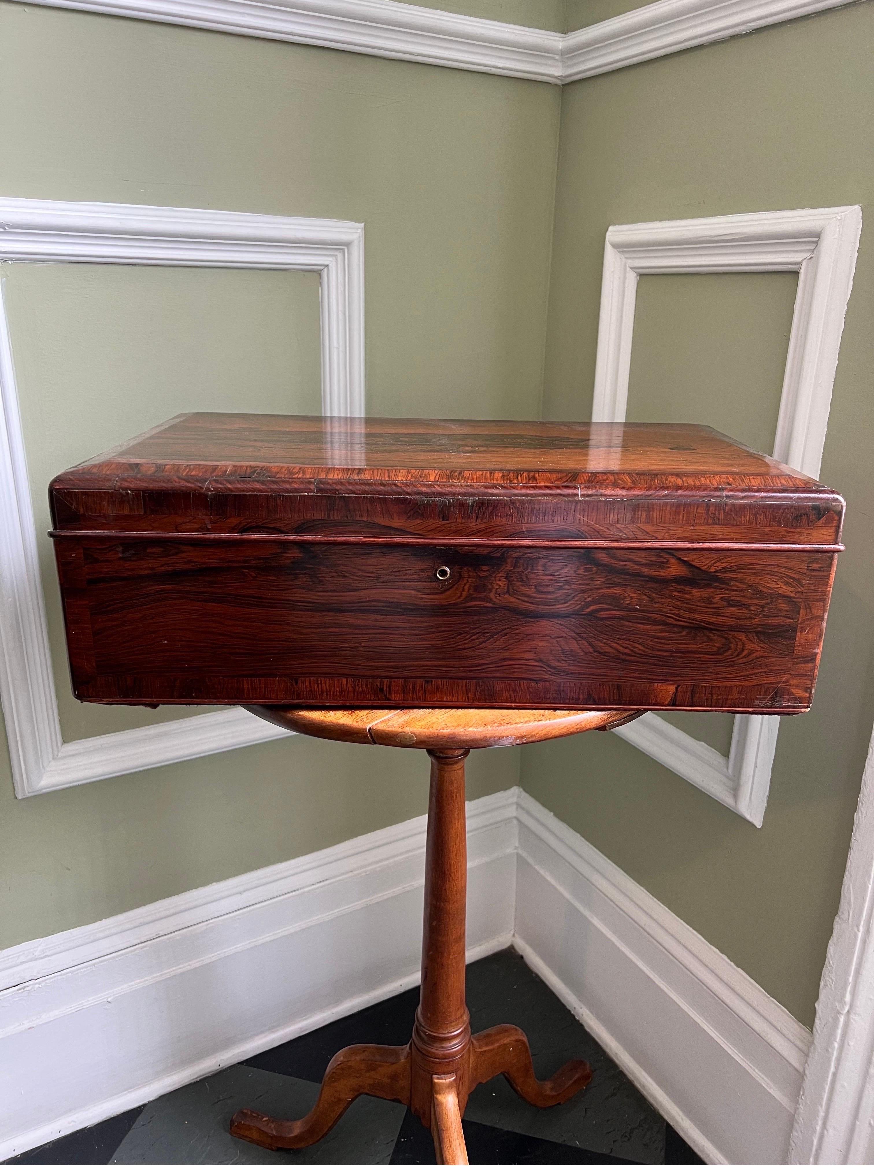 Late 19th - Early 20th C Mahogany Lap/Travel Desk or Writing Slope 4