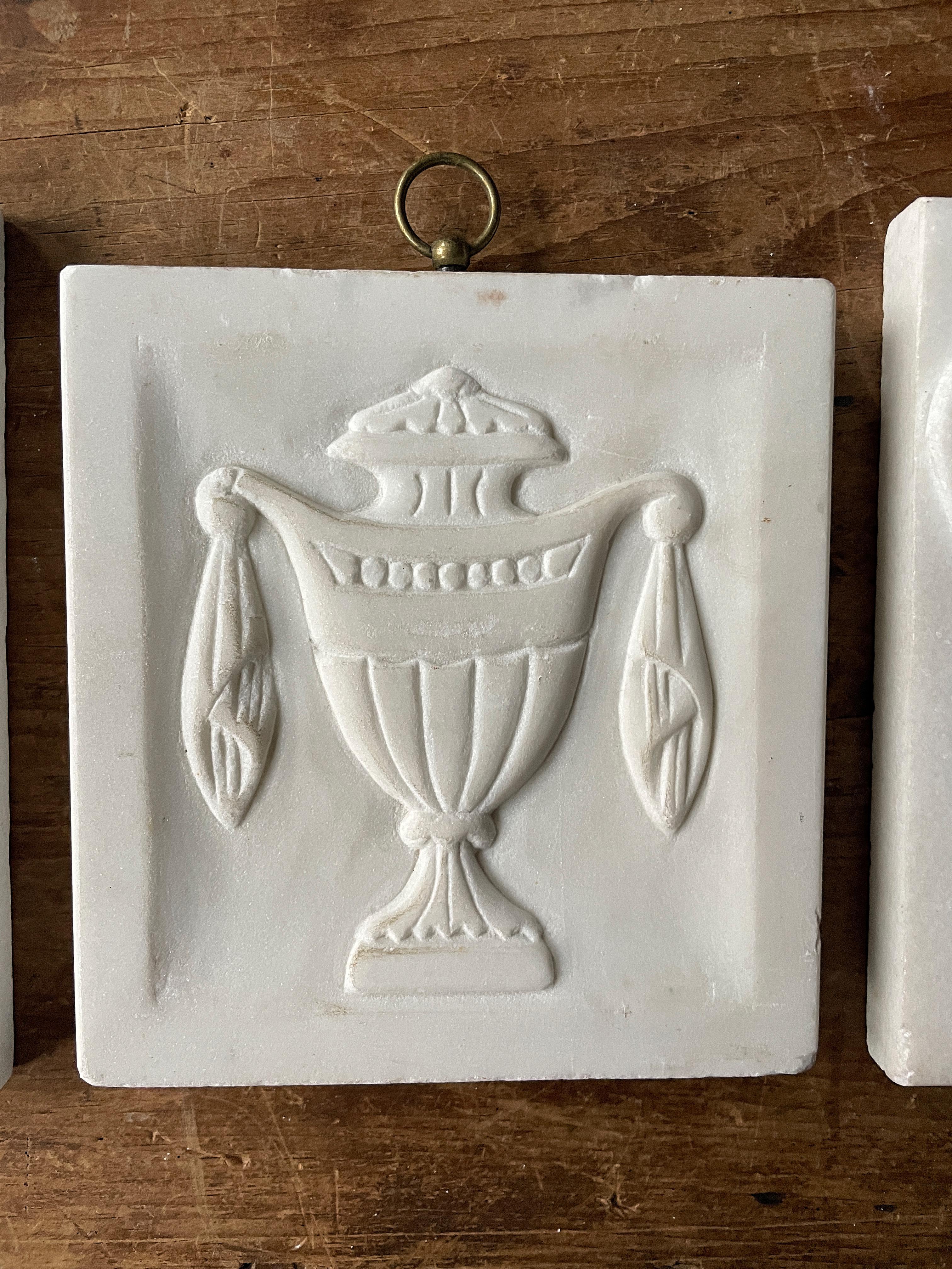 English Late 19th & Early 20th C Marble Architectural Elements Adam Regency Style  For Sale