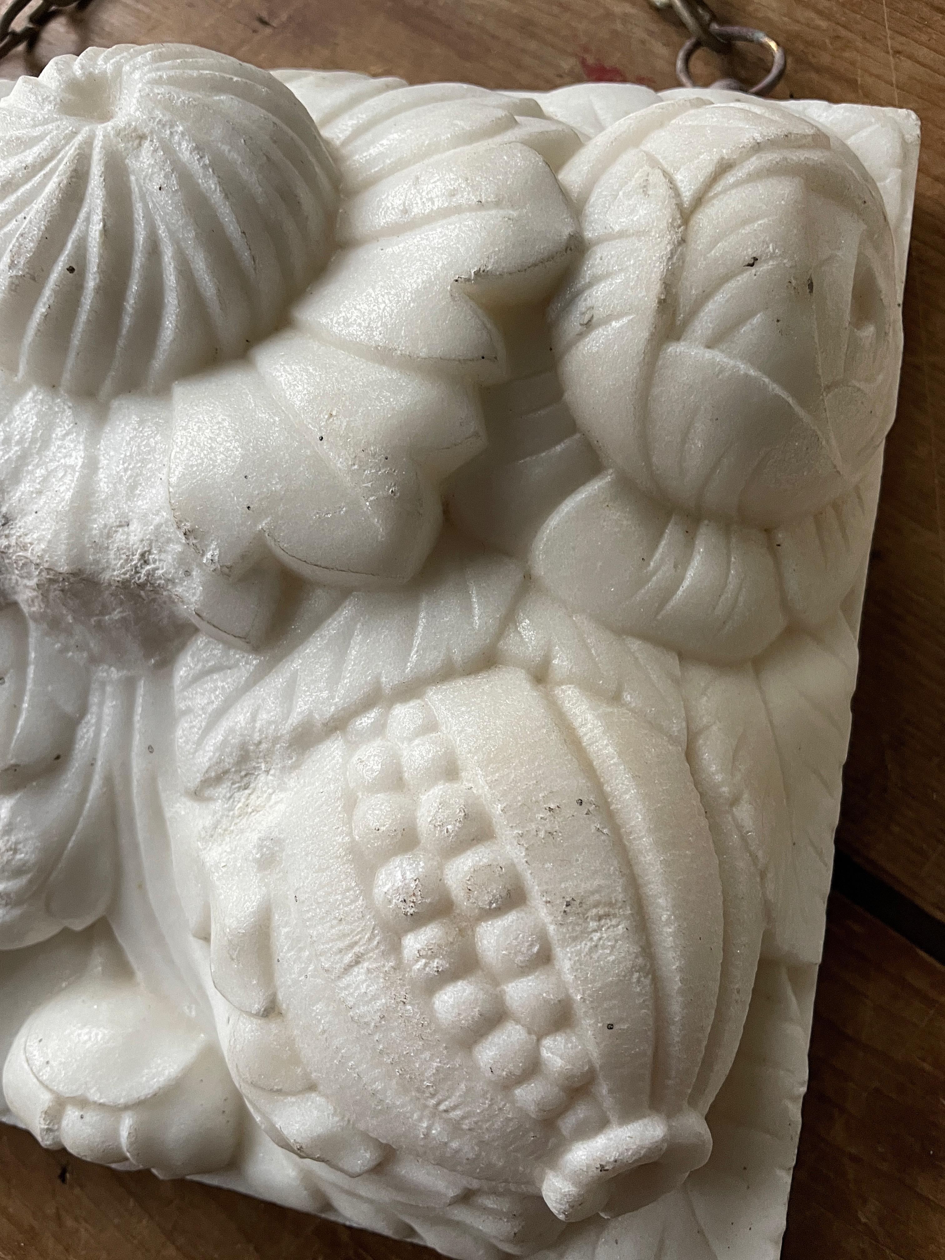 Late 19th & Early 20th C Pair of Marble Architectural Decorative Elements In Good Condition In Lowestoft, GB