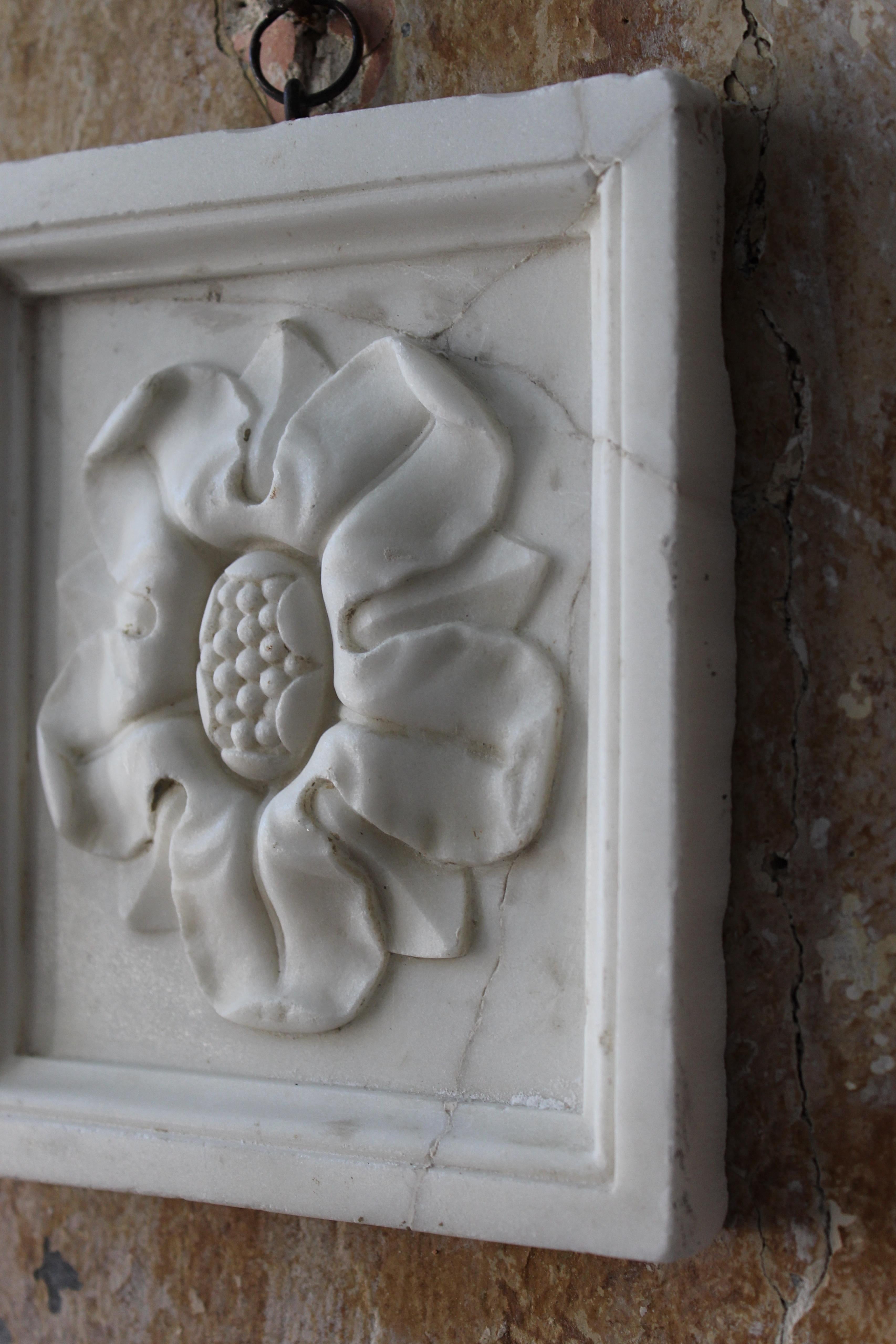 Late 19th & Early 20th C Pair of Marble Architectural Decorative Elements  For Sale 1