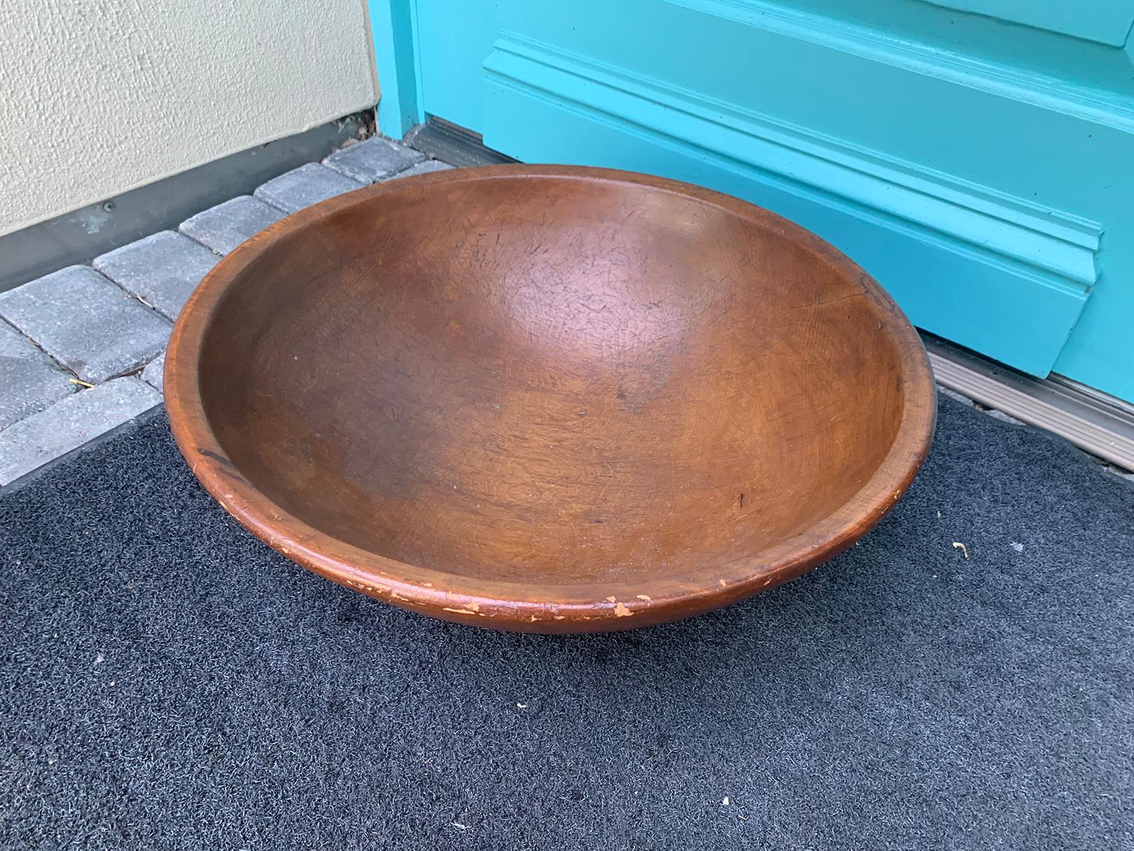 Wood Late 19th-Early 20th Century American Handmade Bowl