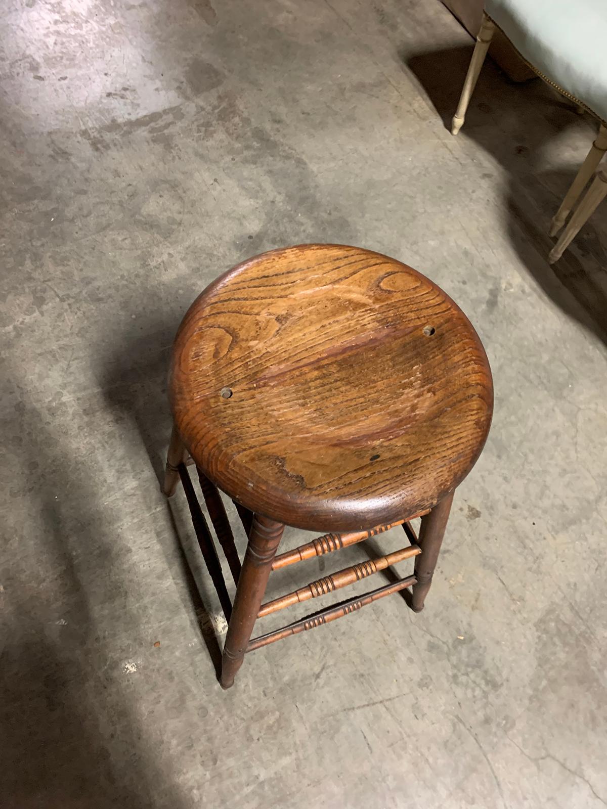 Wood Late 19th-Early 20th Century American Stool