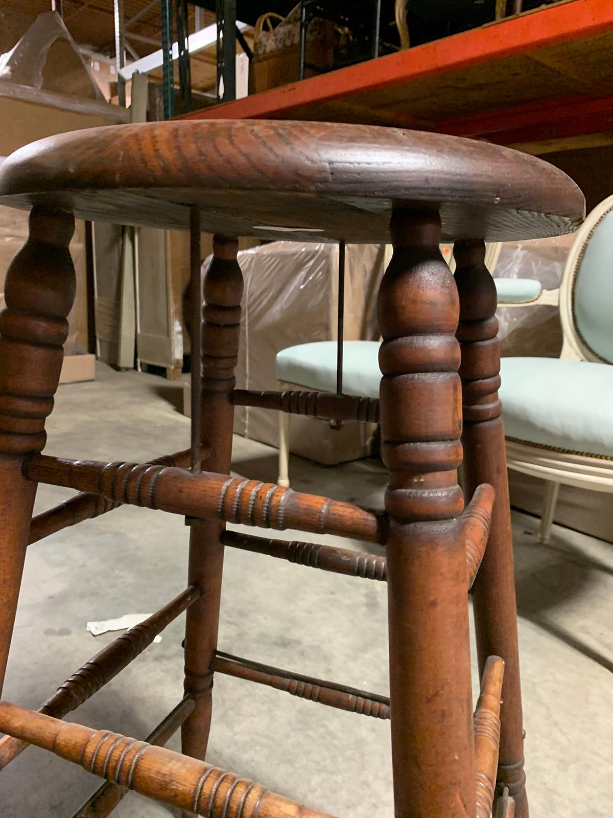 Late 19th-Early 20th Century American Stool 2
