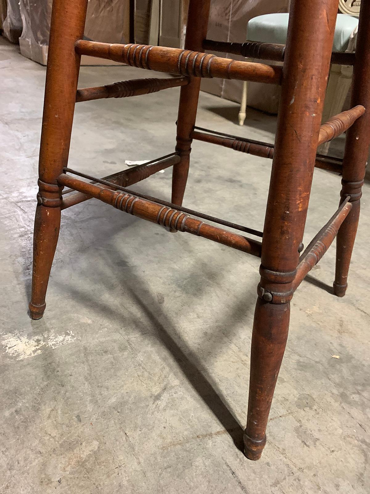 Late 19th-Early 20th Century American Stool 4