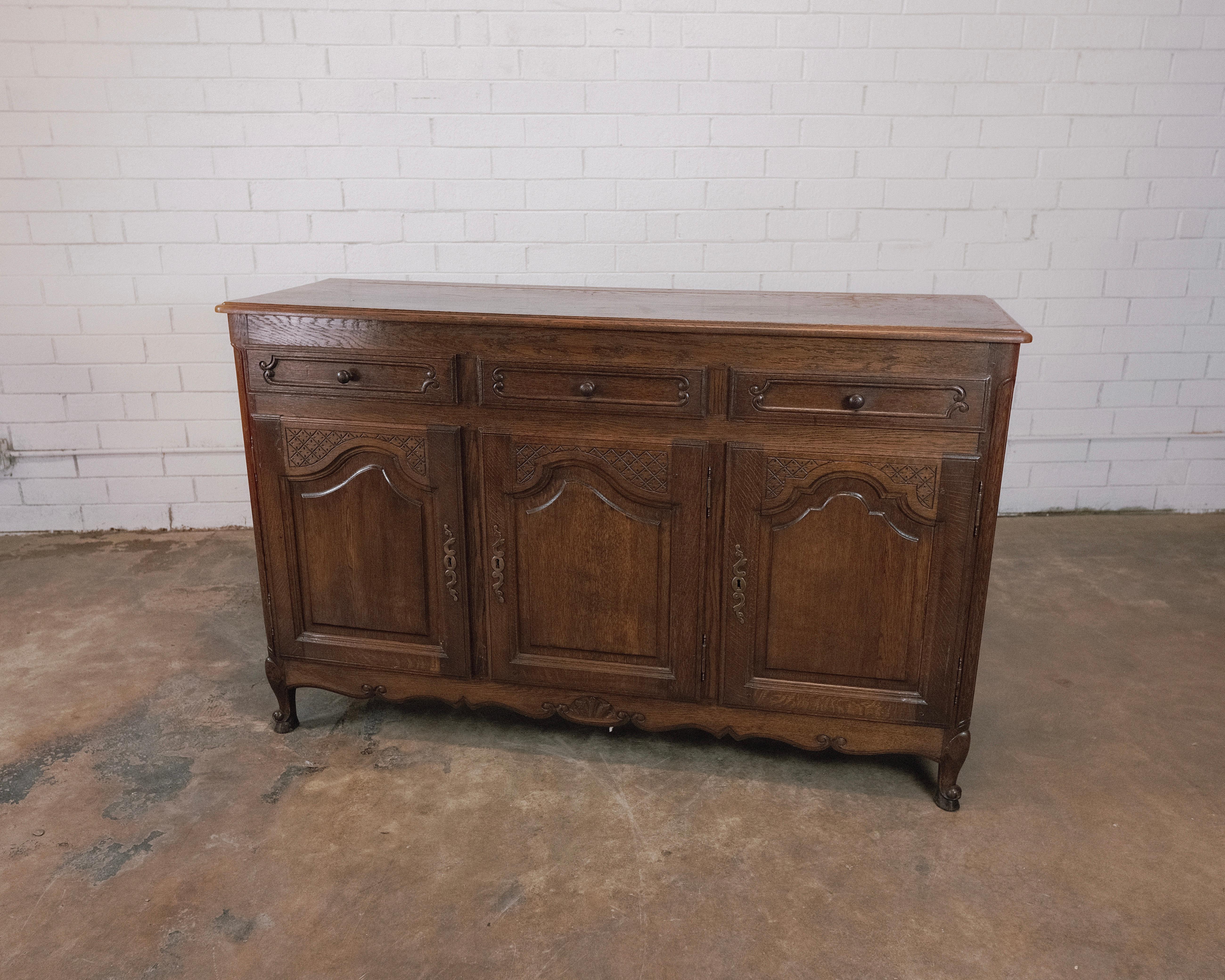 19th Century Late 19th - Early 20th Century, Antique French Country Sideboard