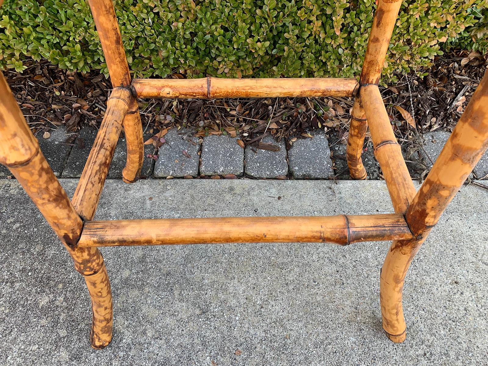 Late 19th-Early 20th Century Bamboo Side Table 9