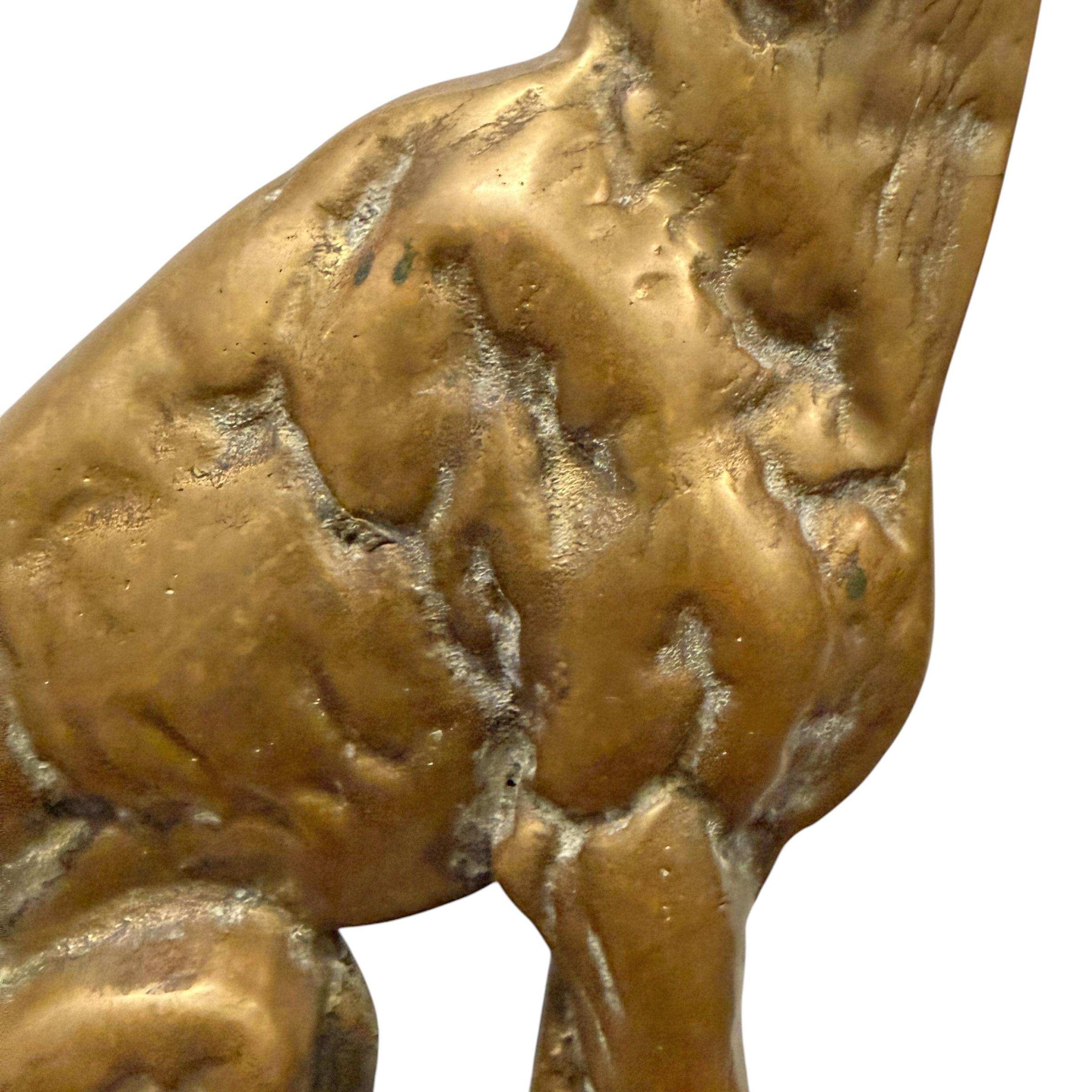 Fermaporta a forma di cane in bronzo della fine del XIX secolo/inizio XX secolo in vendita 3