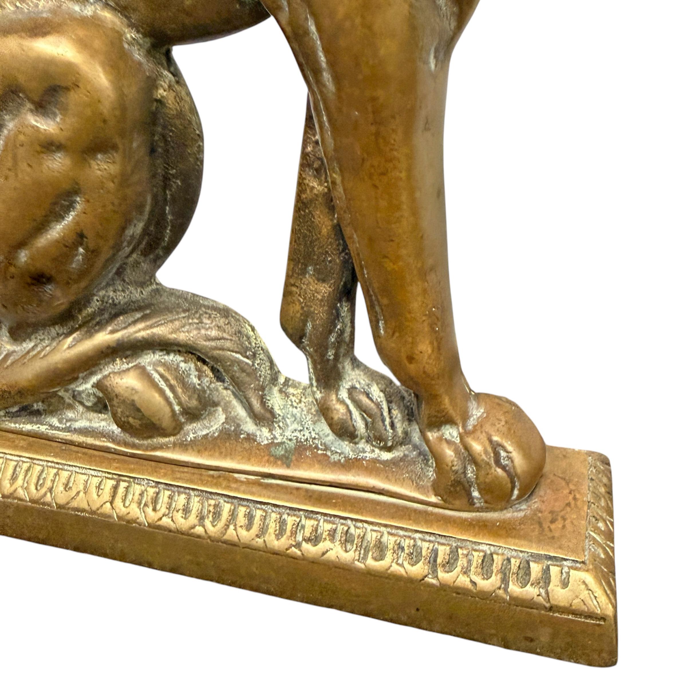 Fermaporta a forma di cane in bronzo della fine del XIX secolo/inizio XX secolo in vendita 6
