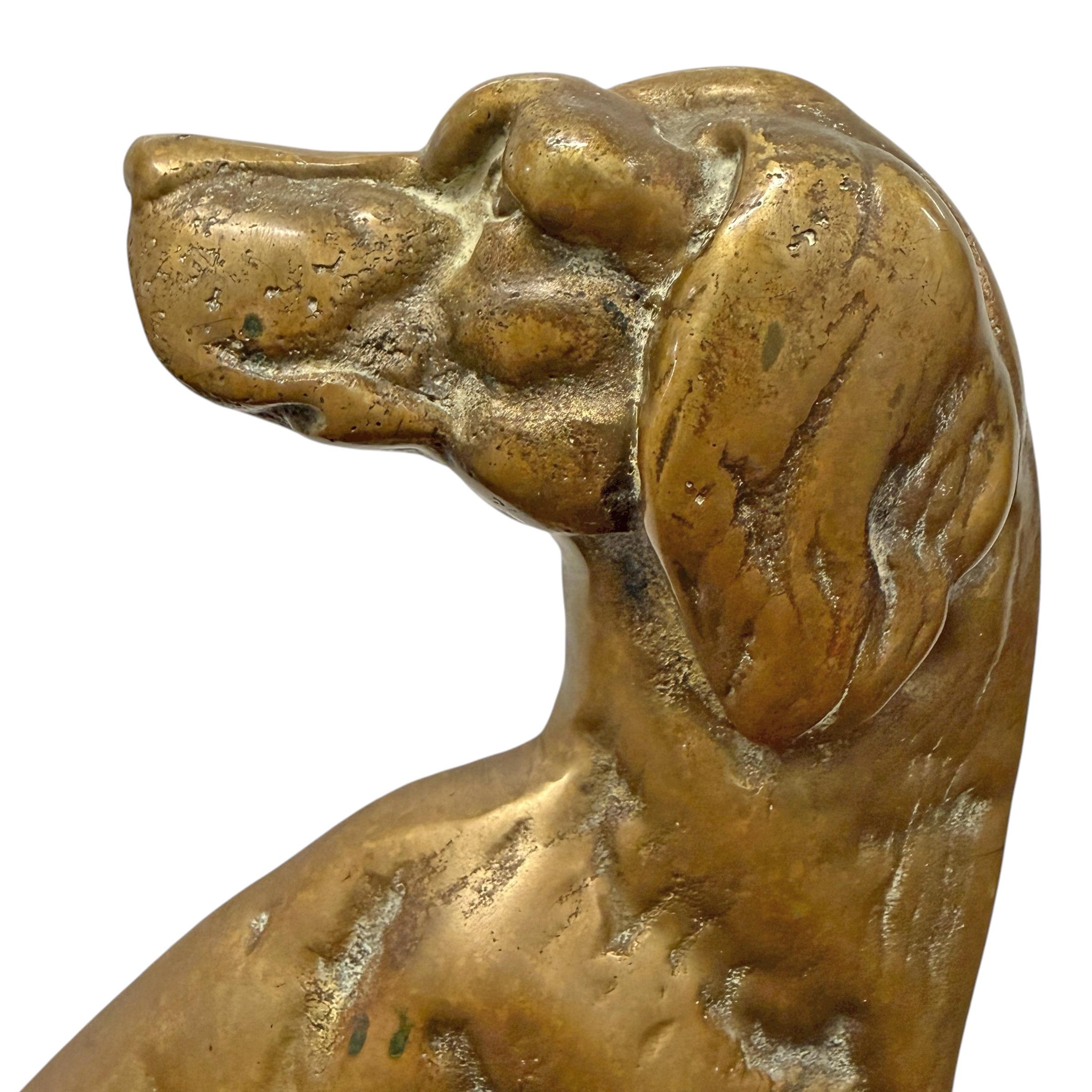 Bronzo Fermaporta a forma di cane in bronzo della fine del XIX secolo/inizio XX secolo in vendita