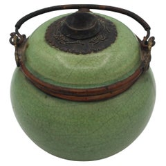 Late 19th-Early 20th Century Chinese Stoneware Opium Water Pot