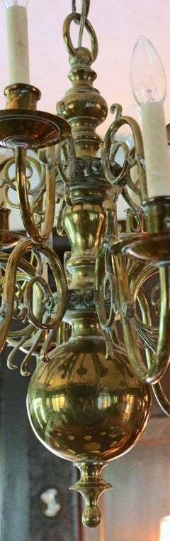 Late 19th-Early 20th Century Dutch Baroque Taste Chandelier
