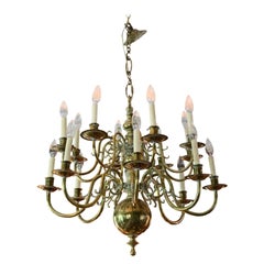 Late 19th-Early 20th Century Dutch Baroque Taste Chandelier