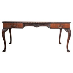 Antique Late 19th/Early 20th Century Edwardian Desk with Lion Paw Feet