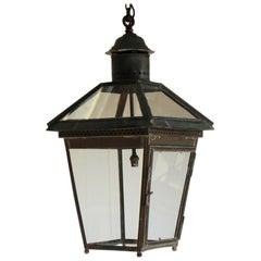 Late 19th-Early 20th Century English Copper Lantern