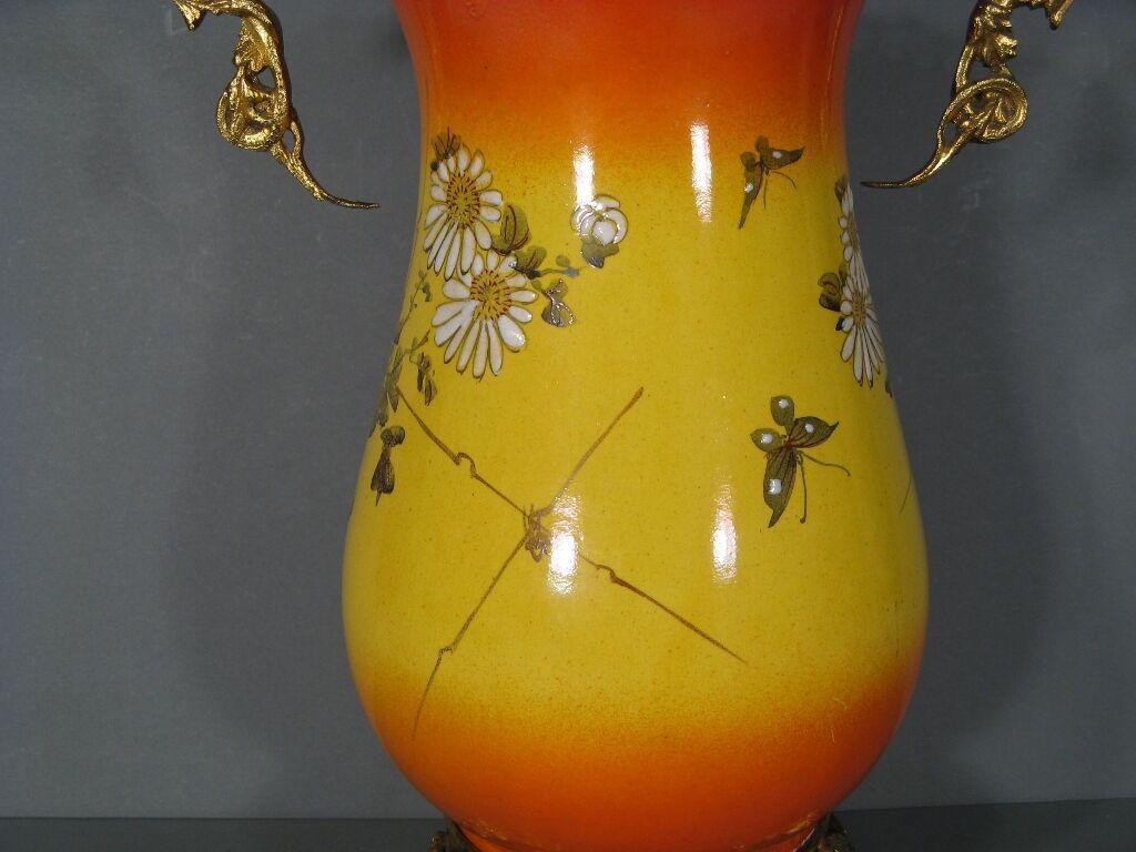 Pintado a finales del siglo XIX/principios del XX Estilo Lejano Oriente -1Y53 Porcelana