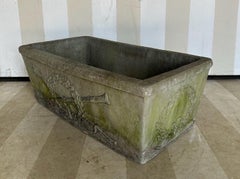Late 19th- early 20th Century French Neoclassical Style Cast Stone Planter