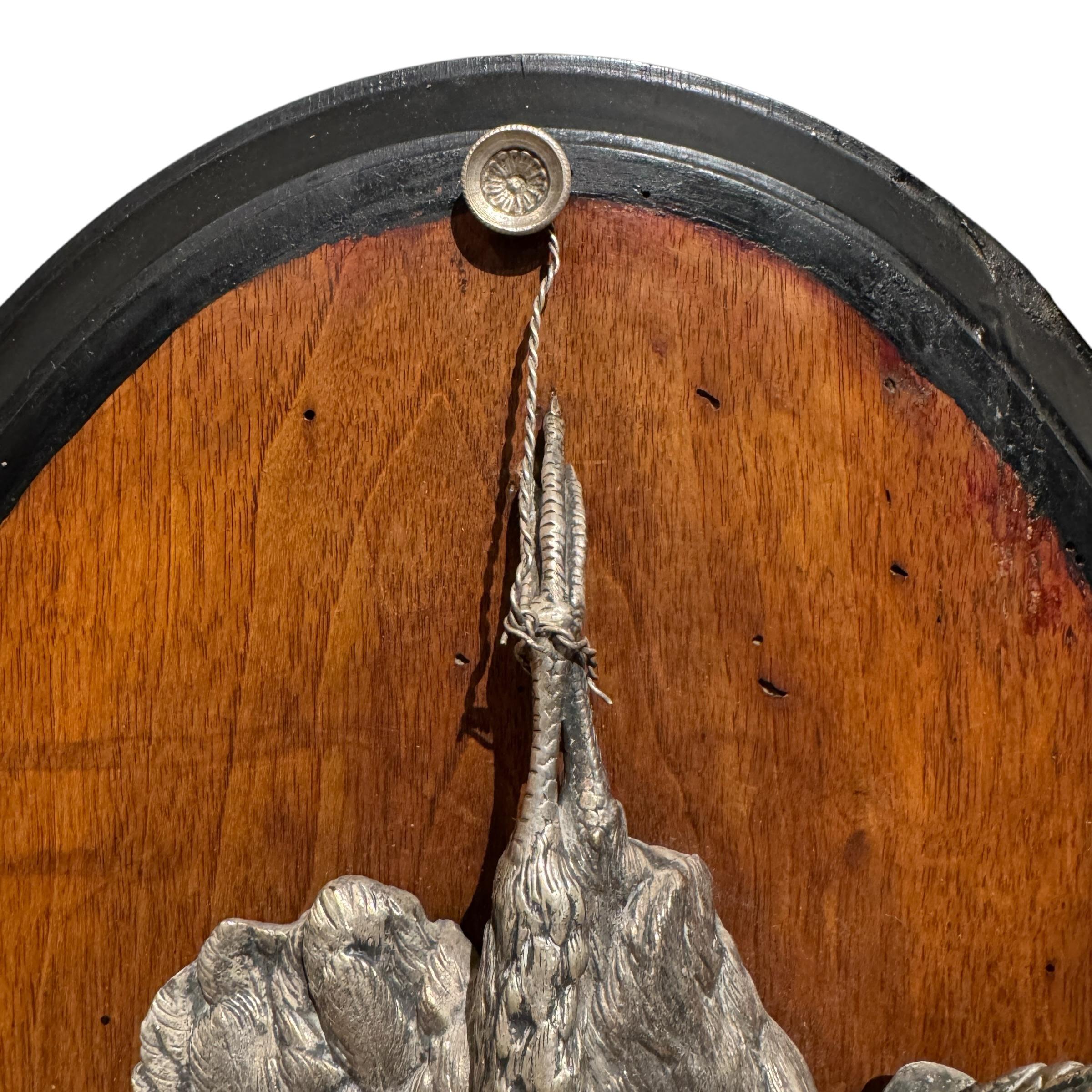 19th Century Late 19th/Early 20th Century German Grouse Hunt Plaque For Sale
