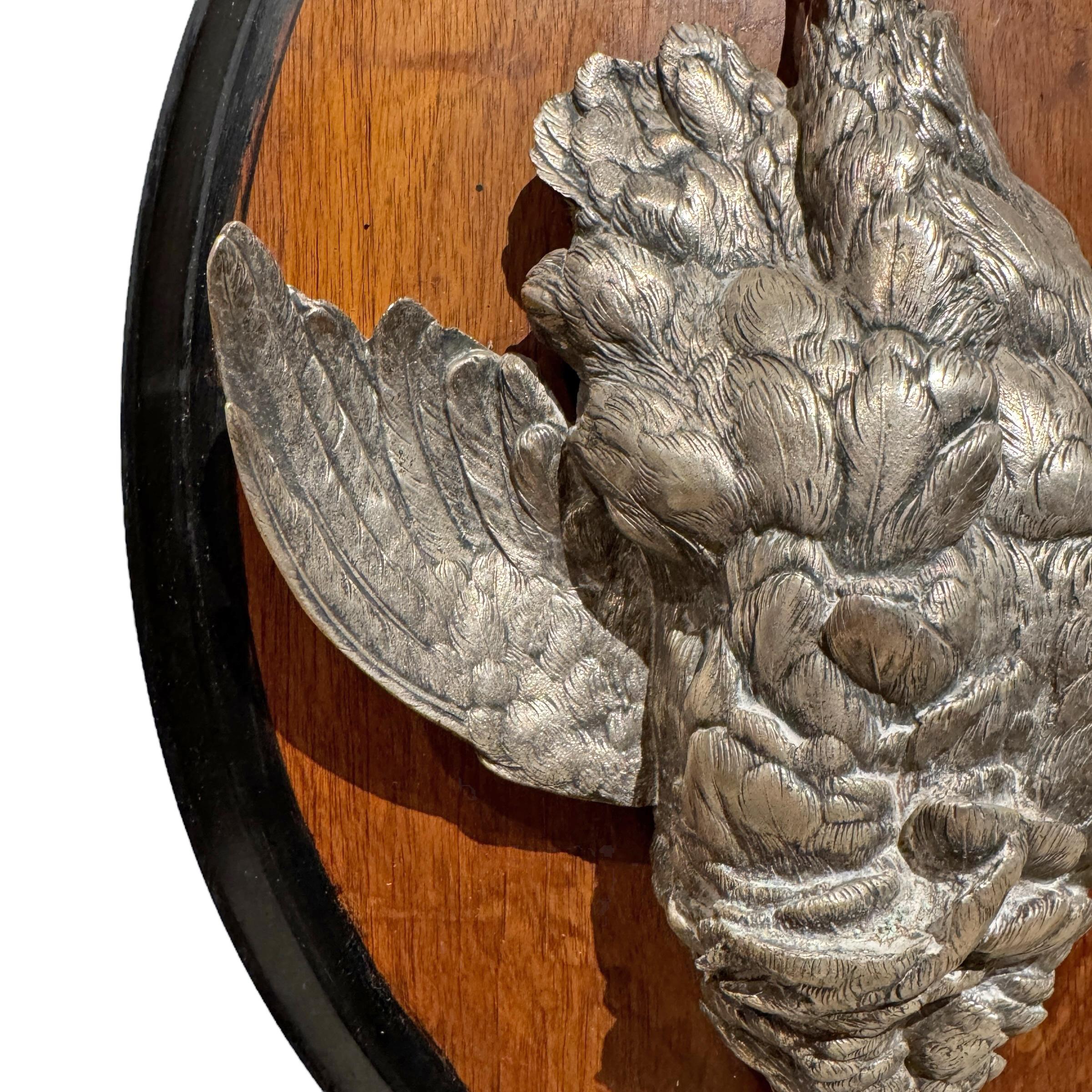 Late 19th/Early 20th Century German Grouse Hunt Plaque For Sale 1