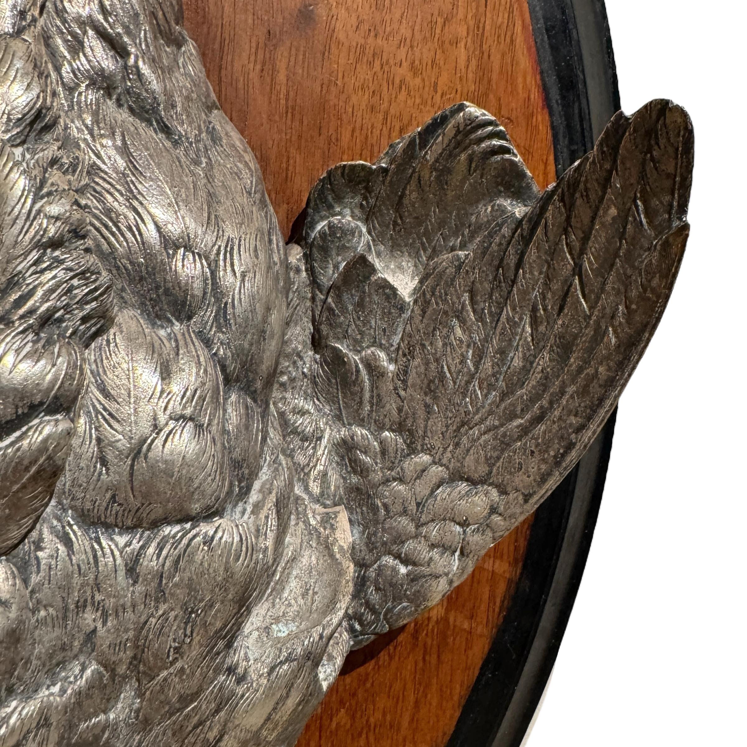 Late 19th/Early 20th Century German Grouse Hunt Plaque For Sale 3