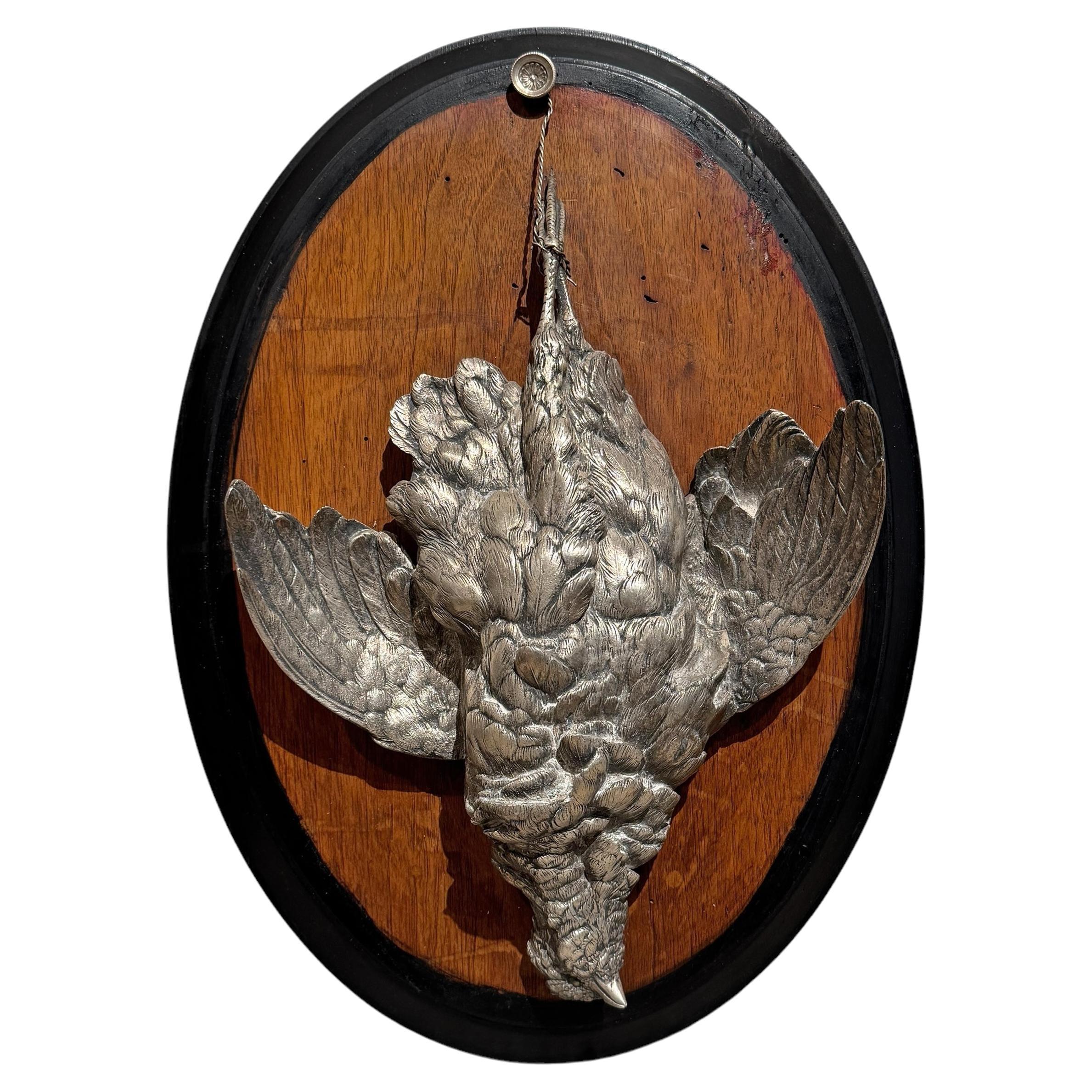 Late 19th/Early 20th Century German Grouse Hunt Plaque