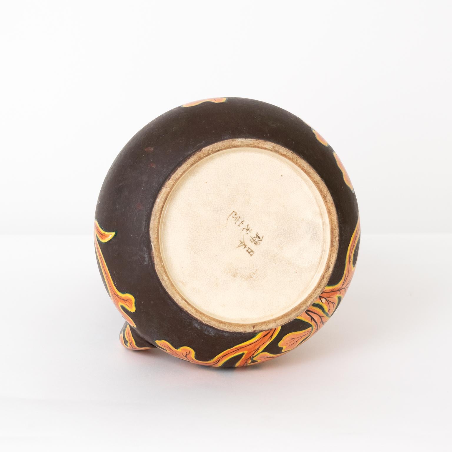 Ceramic Late 19th Early 20th Century Japanese, Meiji Satsuma Vase Double Gourd Shape For Sale