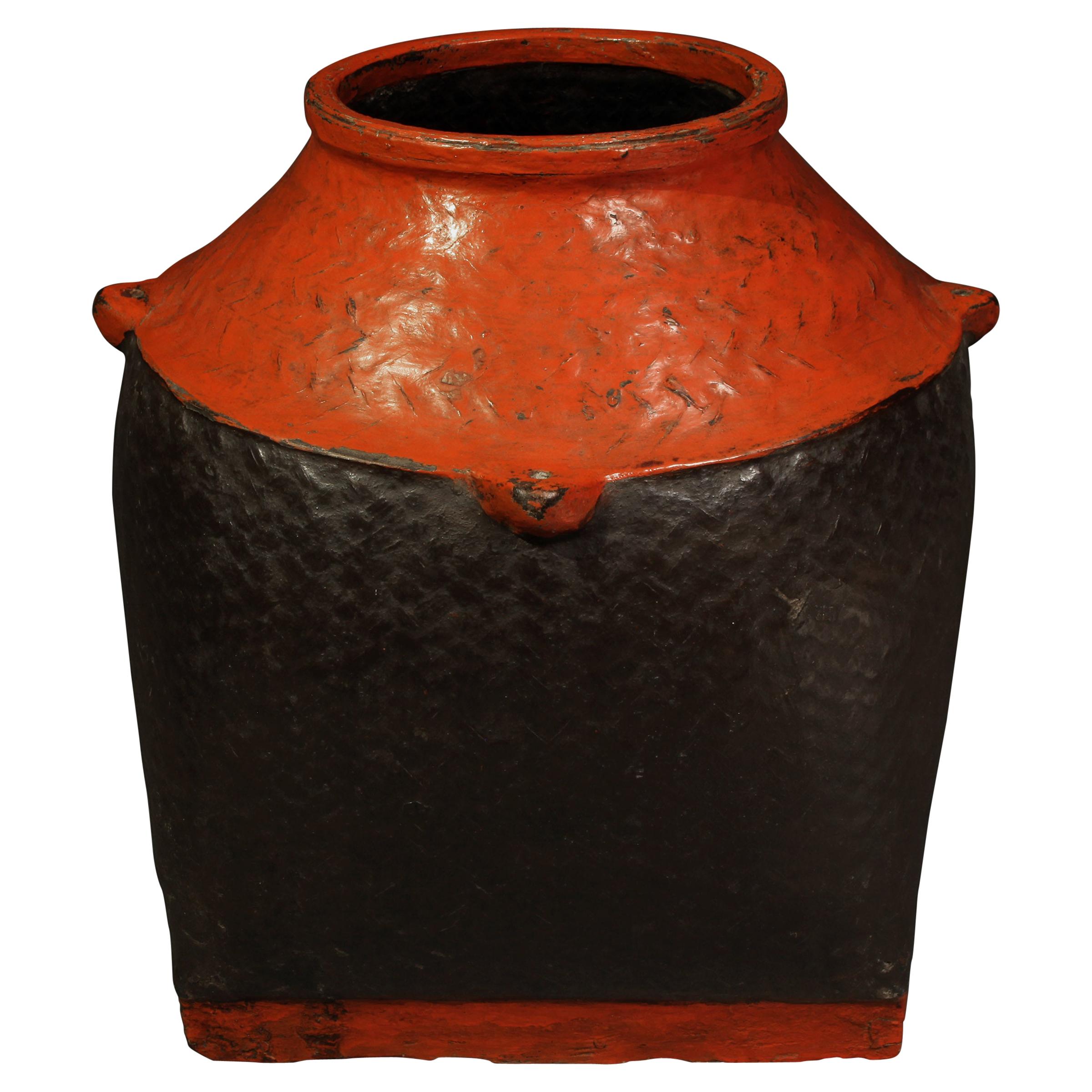 Late 19th-Early 20th Century Lacquer Container, Burma