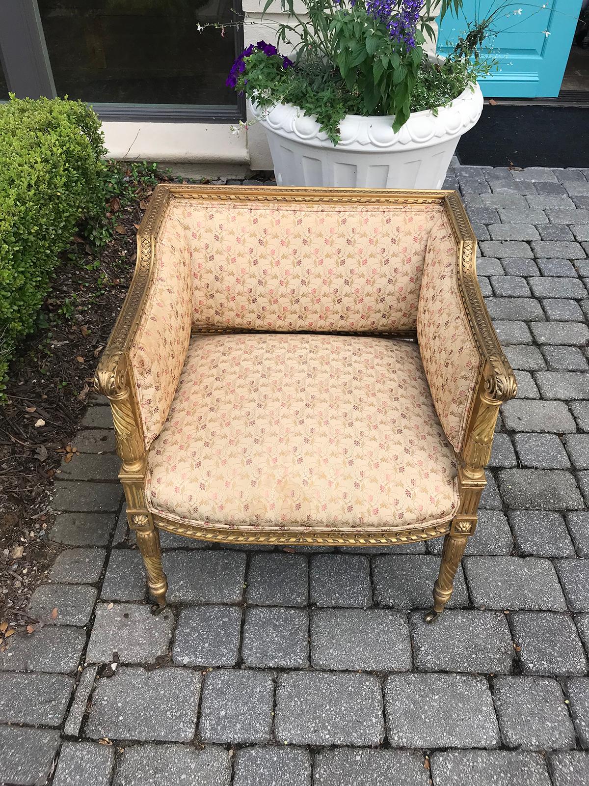 French Late 19th-Early 20th Century Louis XVI Small Chair