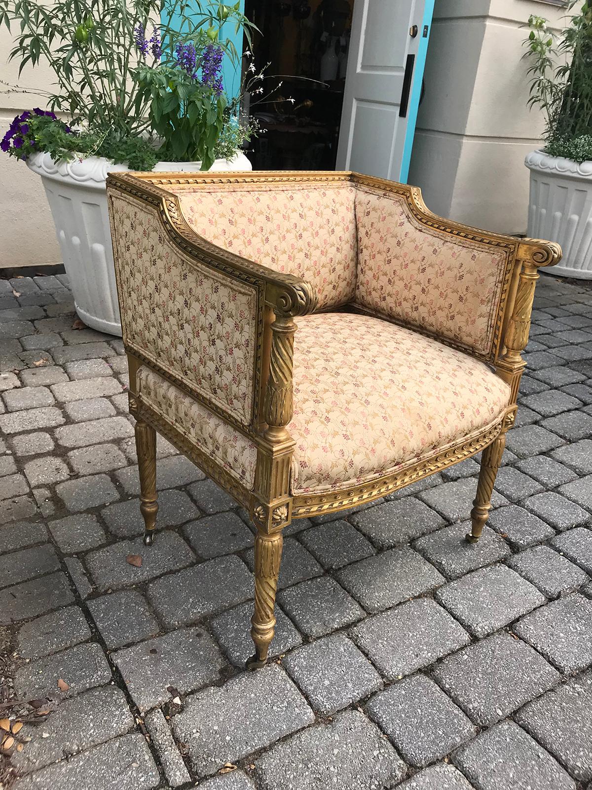 19th Century Late 19th-Early 20th Century Louis XVI Small Chair