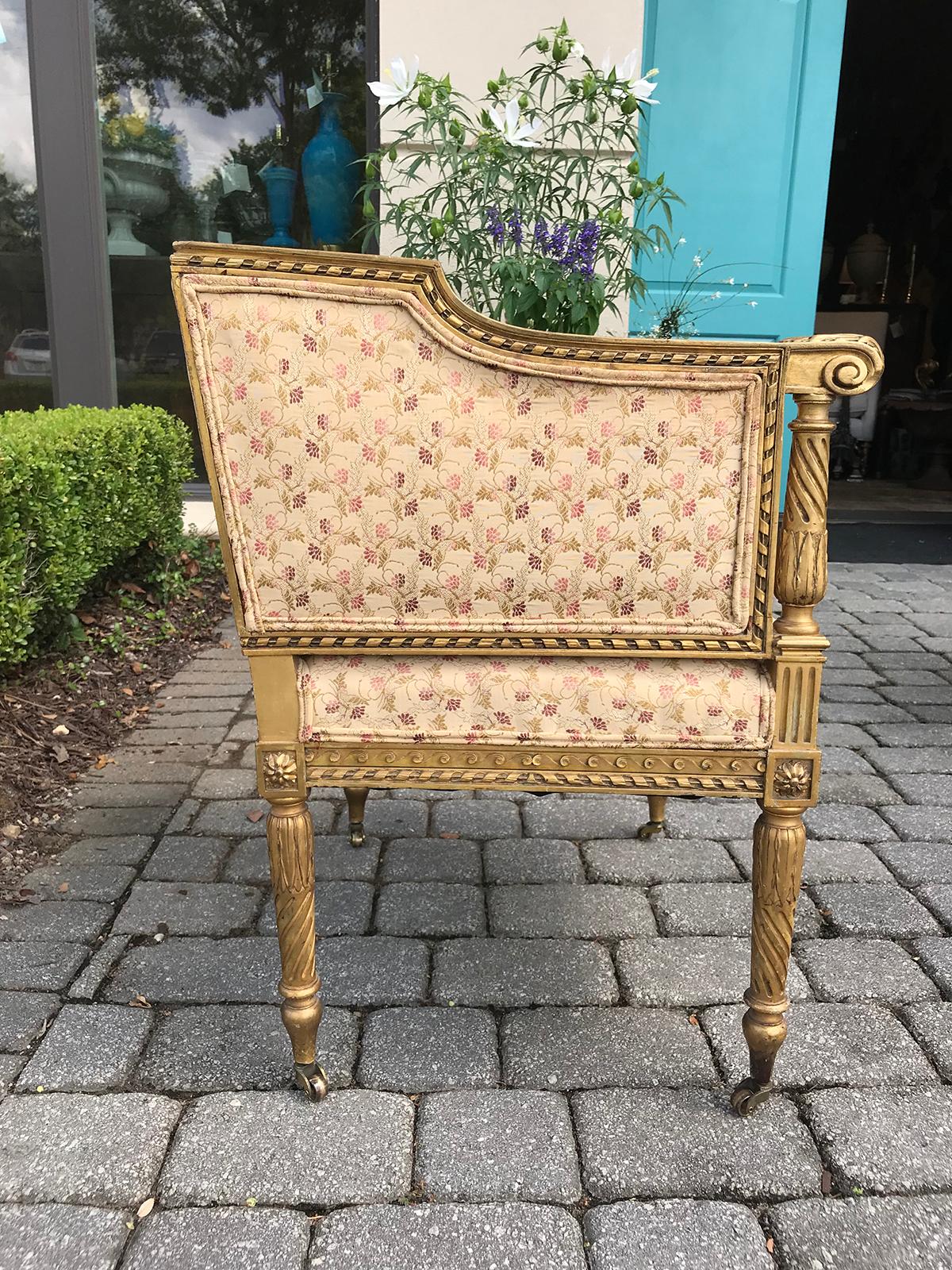 Giltwood Late 19th-Early 20th Century Louis XVI Small Chair