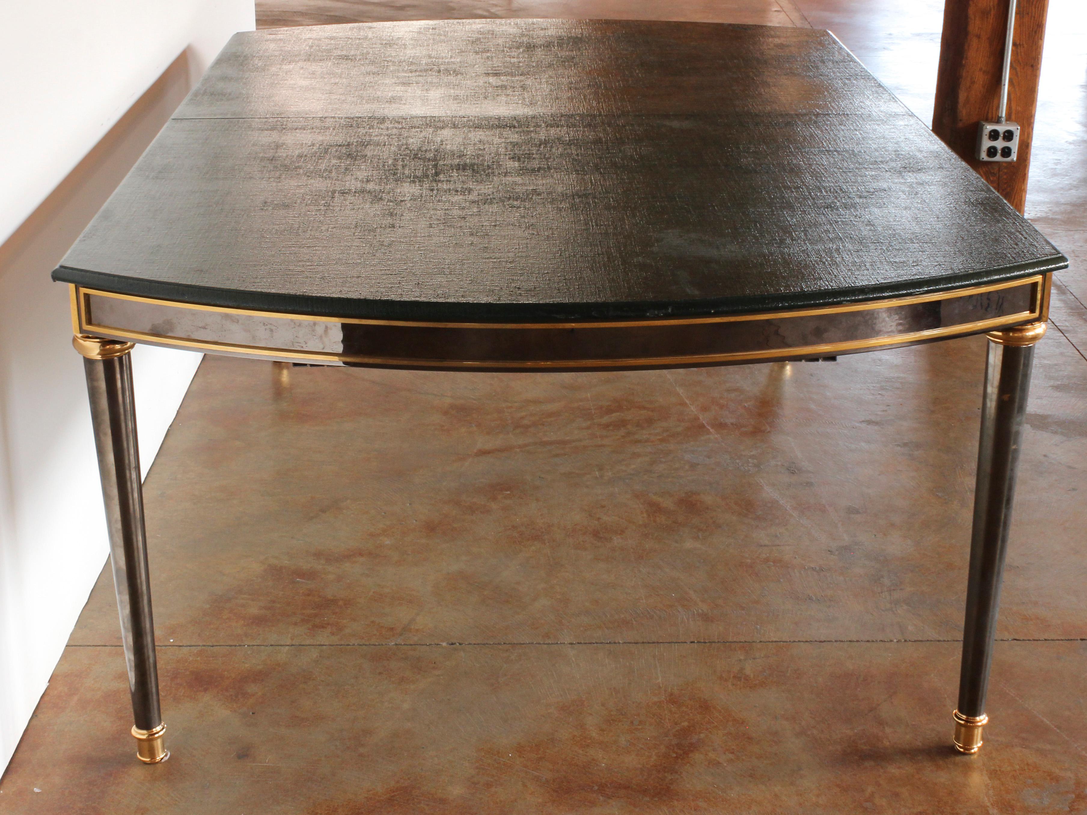 Fin 19e/début 20e siècle Table de salle à manger de style néoclassique montée sur doré-bronze en vente 5
