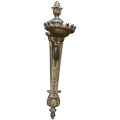 Late 19th-Early 20th Century Neoclassical Style Gilt Bronze Sconces