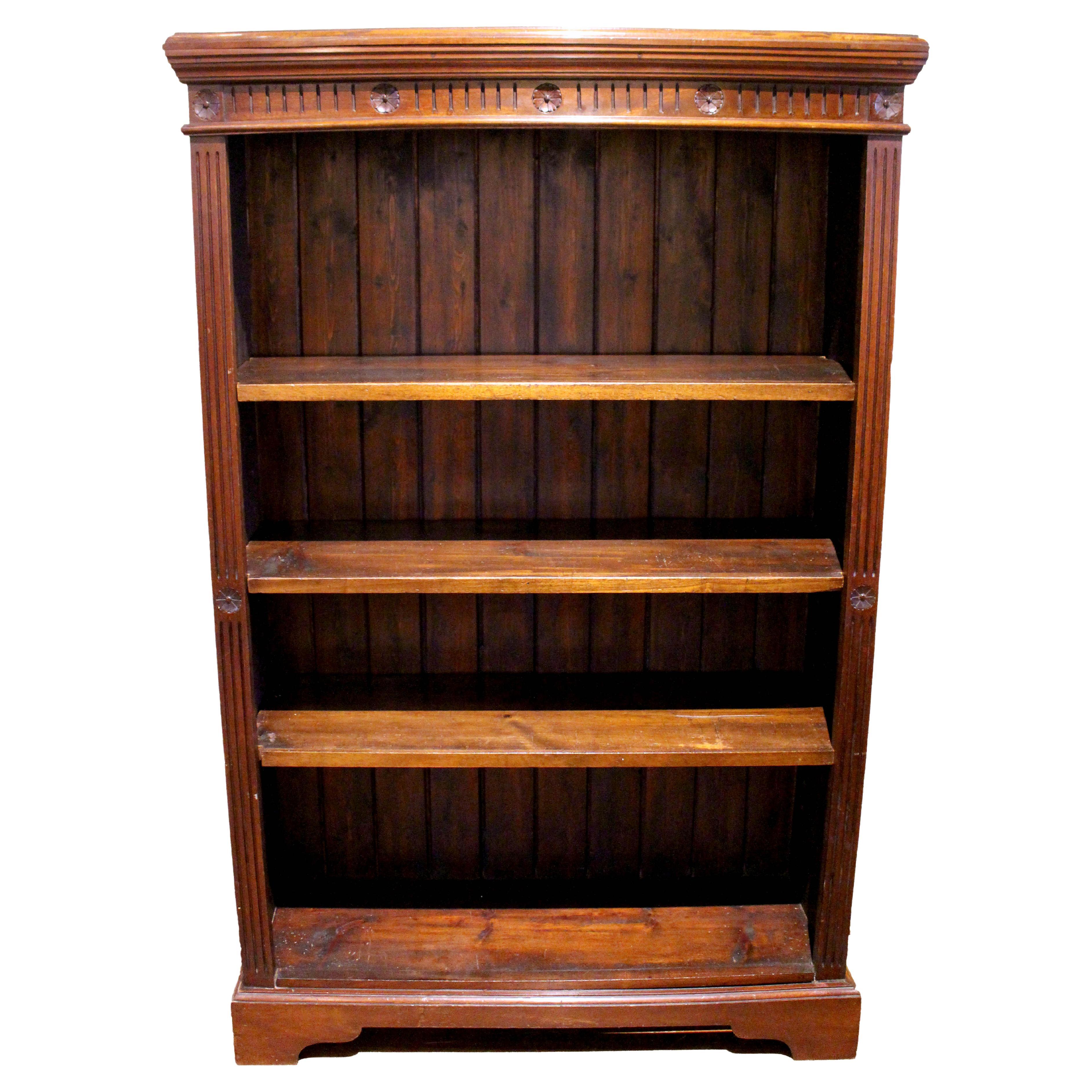 Late 19th-early 20th Century Open Bookcase, English