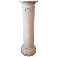 Late 19th-Early 20th Century Painted Pedestal or Column