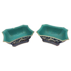 Late 19th-early 20th century Pair of Stacking Shaped Rectangular Bowls, Chinese