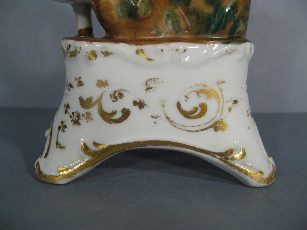19th Century Late 19th/Early 20th Century Parisian Porcelain Match Holder with Female -1Y23