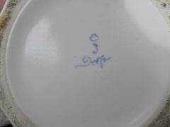 Late 19th-Early 20th Century Royal Delft Creamware Bowl, Marked
