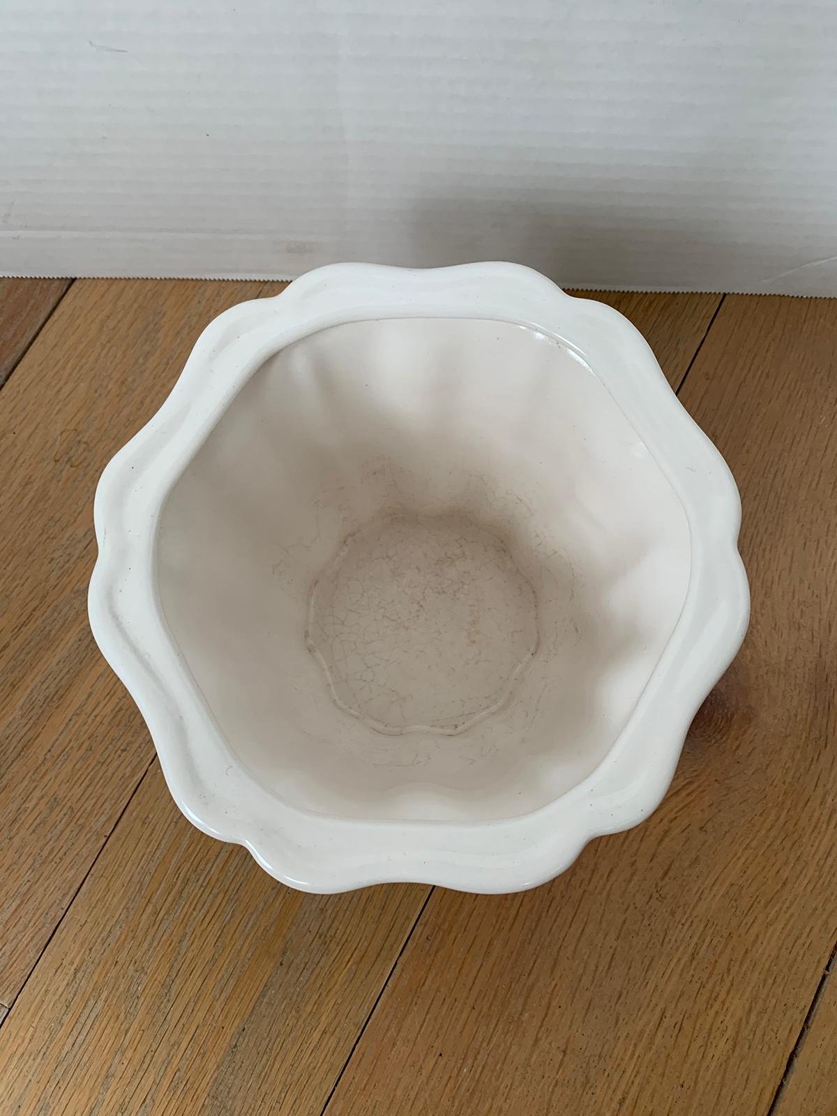 Late 19th-Early 20th Century Royal Delft Creamware Bowl, Marked For Sale 2