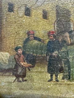 Late 19th - Early 20th Century Russian Lacquered Paper Mache Snuff Box