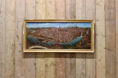 Late 19th-Early 20th Century Spanish Painting of Toledo
