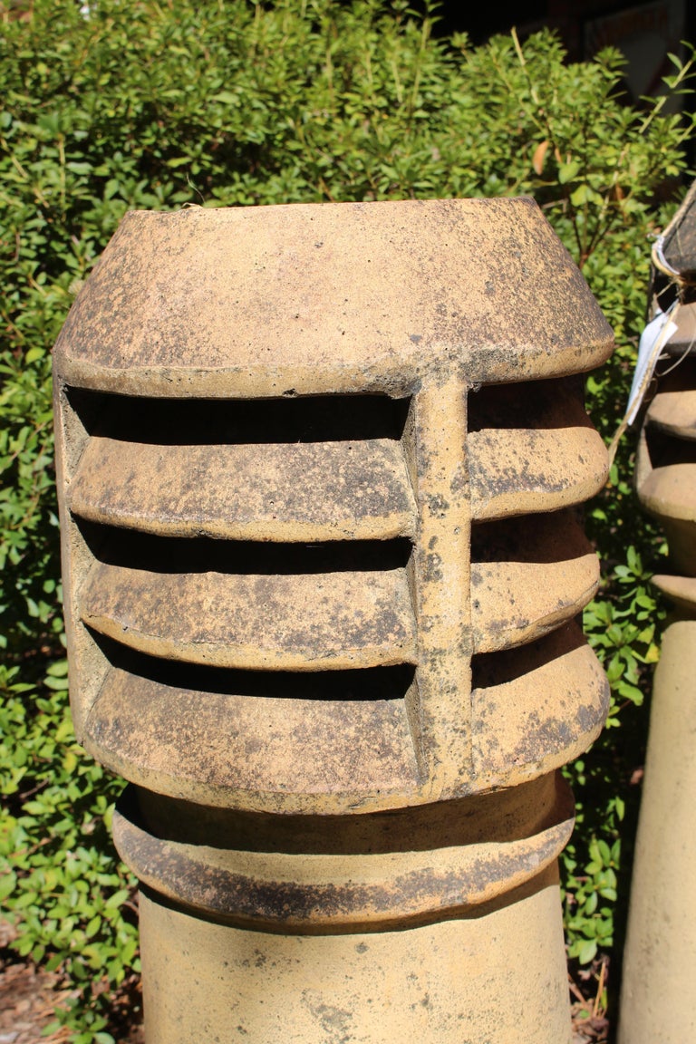 Late 19thEarly 20th Century Terracotta Chimney Pot For Sale at 1stDibs