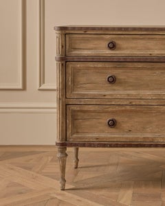 Late 19th–Early 20th Century Three‑Drawer Chest Console