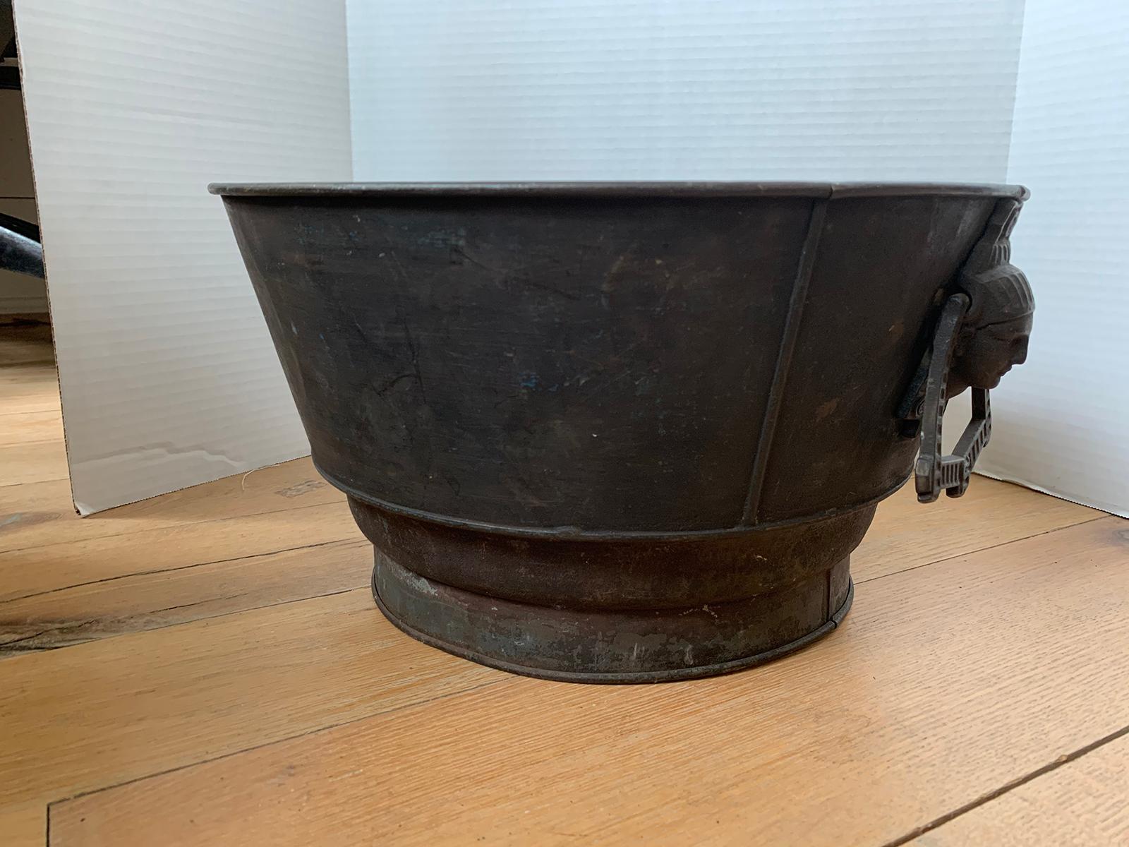Late 19th-Early 20th Century Tole Container For Sale 2